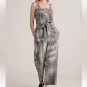 Quince linen gingham jumpsuit